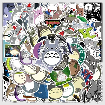10/40/50PCS อะนิเม Kawaii Totoro Stickers ออสการ์ตูนปักสเก็ตบอร์ดตู้เย็นกีตาร์แล็ปท็อปของมอเตอร์ไซค์เดินทางกระเป๋าเดินทางรถ Styling Decal
