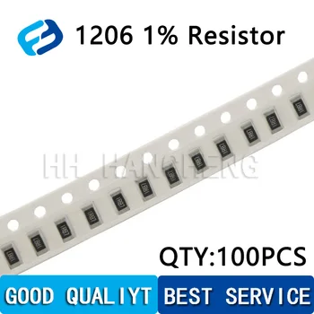 100Pcs 1%1206 SMD resistor 0R~10M 1/4W 00.1110100150220330 ohm 1K 2.2 K 4.7 K 10 เคเลย 100K 1R 10R 100R 150R 220R 330R 1M