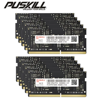 10PCS PUSKILL Memoria แพ DDR48GB 4GB 16GB 3200mhz 2666mhz 2400mhz Sodimm สมุดโน้ตสูงแล็ปท็อปแสดงความทรงจำ