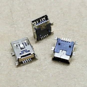 10PCS มินิพอร์ต USB SMD 5 ปักหญิงมินิ B จากซ็อกเกตปลั๊กออกแก้ไขลวดลายจุดเชื่อมต่อ stencils