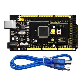 1Pcs Keyestudio Mega การพัฒนา 2560 R3 บ+พอร์ต USB สายเคเบิล+คู่มือสำหรับ Arduino Mega