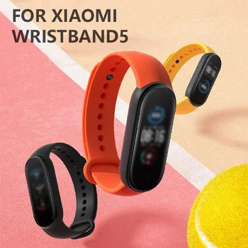 1PCS ร้อยข้อมือของ Xiaomi ร้อวงดนตรี 5 กีฬารัดเข็มที่แทนที่ Wristband MiBand 5 ข้อมือมัดสำหรับ Xiaomi ร้อวงดนตรี 5 คนฉลาดมัดระวัง