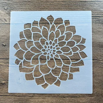 20*20 cm Mandala DIY mandala องเชื้อราสำหรับภาพเขีย stencils ไว้ว่าอัลบั้มรูปนูนๆกระดาษใบไม้ผ้า,กำแพง