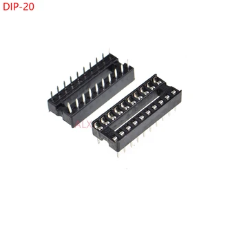 20PCS DIP20 IC จากซ็อกเกตจุ่มมันฝรั่งทอดทดสอบบั Adaptor 20 เข็มจุ่ม-20 เม็ 20PIN 20p 2.54 อืมแผนแก้ไขลวดลายจุดเชื่อมต่อ stencils