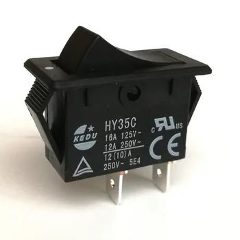2Pcs KEDU Waterproof ก้อนหินสลับ 125V/250V 12(10)มีพลังเครื่องมือกดปุ่มบอก Switches 2Pins HY35C/3Pins HY35D