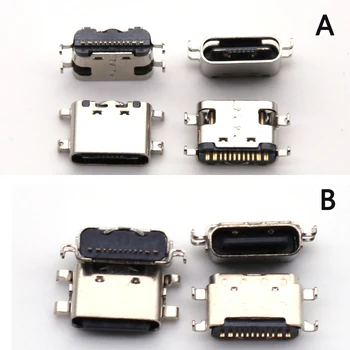 2PCS ตั้งข้อหาสำหรับแก้ไขลวดลายจุดเชื่อมต่อ stencils Lenovo แท็บ M10 เทระไบต์-x605l 12pin ประเภท-C โครพอร์ต USB C 3.1 หญิงตั้งข้อหาพอร์ตพลัง(ในต้องตัด)
