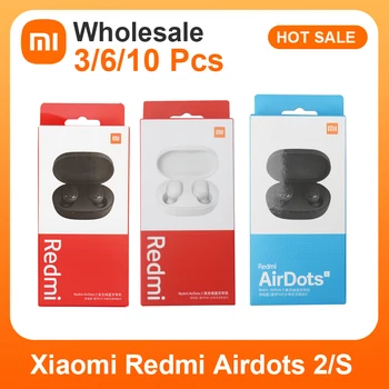 3/6/10 หมายเลข pct Wholesale Xiaomi Airdots 2/วินาที TWS Ture เครือข่ายไร้สาย Earphones บลูทูธหูฟังดนตรี Headset กีฬา Earbuds สำหรับเดินทาง