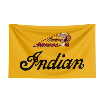 3x5Ft Indianss ธง Polyester พิมพ์การแข่งรถป้ายสำหรับการตกแต่งของที่นี่มา