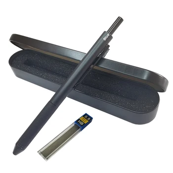 4 ใน 1 หลากสี Ballpoint ปากการตั้งโลหะ Multifunctional ปากกา&ปากการณีรุ่น 0.7 แล้วอืมดำน้ำเงินแดงเติม 0.5 อืมอัตโนมัติดินสอเบาะแส