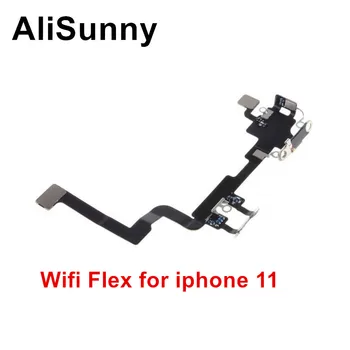 AliSunny 2pcs Wifi Flex สายเคเบิลสำหรับ iPhone 1111P 11M 11 มืออาชีพแม็กซ์ไวไฟองหาเสาอากาศผู้รับสัญญาณติดโบว์ทดแทนส่วน