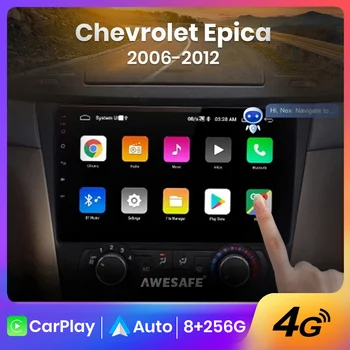 AWESAFE PX9 สำหรับ Chevrolet Epica 1 2006 2007 2008 2009 - 2012 รถวิทยุโปรแกรมเล่นมัลติมีเดีย name จีพีเอส 2 din Android Autoradio CarPlay