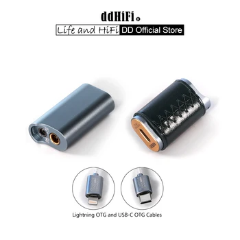DD ddHiFi สีน้ำเงิน TC44C พอร์ต USB-C/แสงสว่าง-ning DAC Amp กับ 4.4&3.5 แสดงผล,คู่ CS43131 DAC องมันฝรั่งทอดเป็นชนพื้นเมืองที่ DSD256 และ 32bit/384kHz มาสเตอร์