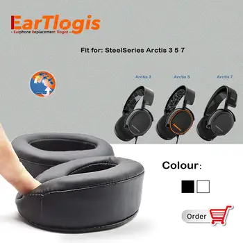 EarTlogis นมาแทนหูชุดสำหรับ SteelSeries Arctis 357 Headset ส่วน Earmuff ปกปิดเบาะหมอน Cups