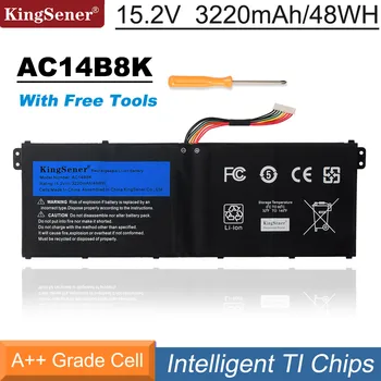 KingSener AC14B8K แบตเตอรี่สำหรับ Acer อยาก CB3-111 CB5-311 ES1-511 ES1-512 ES1-520 S1-521 ES1-531ES1-731 E5-771G V3-371 V3-111