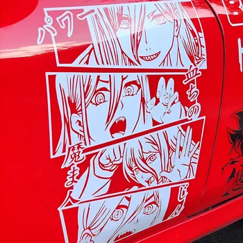 Manga รูปแบบปีศาจหญิง Vinyl Decal ญี่ปุ่น JDM รถ Stickers รถเครื่องประดับ Vinyl Waterproof Stickers Decals สำหรับประตูรถ