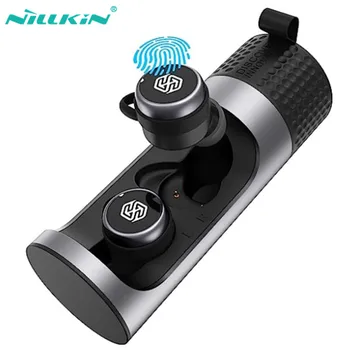 NILLKIN TWS เครือข่ายไร้สายหูฟัง 5.0 บลูทูธ Earphone กับหยิบไมค์ออกเสียงกีฬา headset กับ Qualcomm ชิป Earphone IPX5 WaterProof