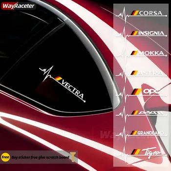 Reflective ร่างหน้าต่างรถ Stickers สำหรับ Opel Corsa เครื่องหมา Mokka Astra Opc อดัม Zafira คอมโบ Grandland Tigra Crossland X Meriva