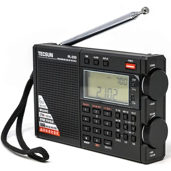 Tecsun PL-330 เต็มวงดนตรีวิทยุแบบเคลื่อนย้ายได้ FM เสียงสเตริโอ(stereo)LW/MW/SW SSB DSP ผู้รับ Shortwave วิทยุใหม่ล่าสุดของเฟิร์มแวร์ 3306 ทั้ง-วงดนตรีวิทยุ