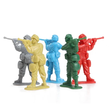 ViiKONDO คนของกองทัพบกองเล่นต้องทหารการกระทำคิดว่าทหาร Playset 1/32 WWII น่วยรบพิเศษที่มีสีสรร 10 กองทหารปลอม Wargame เด็กเป็นของขวัญ