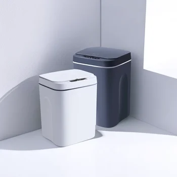 ฉลาด Induction ทิ้งลงถังขยะสามารถอัตโนมัติตัวตรวจจับฉลาดฝุ่นถาดไฟฟ้าแตะต้องถังขยะสำหรับห้องครัวในห้องน้ำห้องนอนขยะ