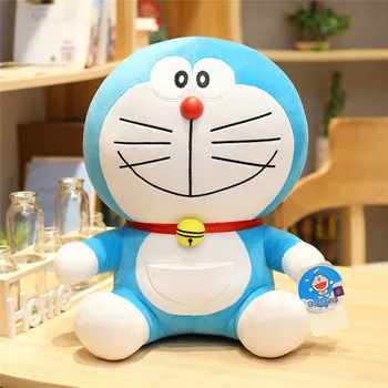ตูนอะนิเม 23-48cm อยู่เคียงข้างฉัน Doraemon นุ่มน่ากอของเล่นของคุณภาพสูงที่น่ารักแมวตุ๊กตาอ่อนโยนยัดหมอนสัตว์สำหรับเด็กเด็กของขวัญ