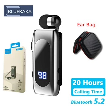 ร้อนแรงขาย k55 k52 k53 Handsfree รถ Earphone Bluetoothh 5.2 ธุรกิจ Headset โทรหา Vibration เตือนฟังก์ชัน Lavalier หูฟัง