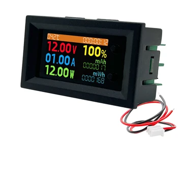 วอชิงตั 0-200V 20A ดิจิตอล Voltmeter Ammeter 8in1 Multifunction Tester IPS LCD Voltage ปัจจุบันพลังงานพลังงานทดสอบมิเตอร์