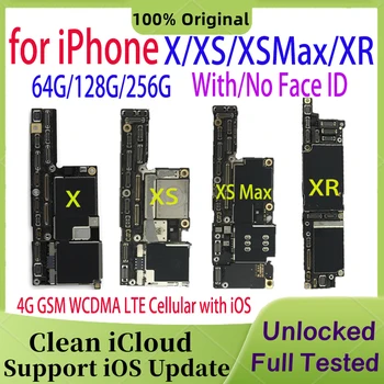 อิสระส่ง 100%หรอกดั้งเดิมสนับสนุนปรับปรุงทะเบียนสำหรับ iPhone X XS แม็กซ์ XR Motherboard กับเต็มไปด้วมันฝรั่งทอดหลักตรรกะกระดานให้สะอาด iCloud