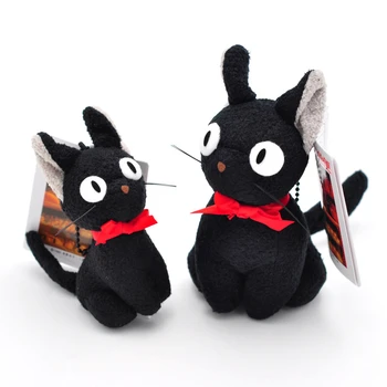 ใหม่ Hayao japan. kgm คิคี่คือบริการส่งของสีดำ JiJi นุ่มน่ากอของเล่นน่ารักมินิแมวดำ Kiki ตุ๊กตาของเล่นที่เก็บกุญแจจี้ห้อยคอกระเป๋าของขวัญ