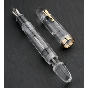 ใหม่ Majohn C4 พุปากกา Eyedropper ใหญ่ขนาดของ EF F งฺ Nib โปร่งใส Acrylic ธุรกิจอุปกรณ์การเรียนการเขียนหมึกปากกาปากกาของขวัญ