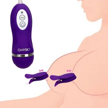 ใหม่หัวนม Vibrator 10 ความถี่หัวนม Clamps องให้นมจากเต้านวด Stimulator เซ็กส์ของเล่นสำหรับผู้หญิงหญิงความหมกหมุ่นผู้ใหญ่เล่น